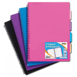 Tiger Subject Notebook A4 90gsm 100pg