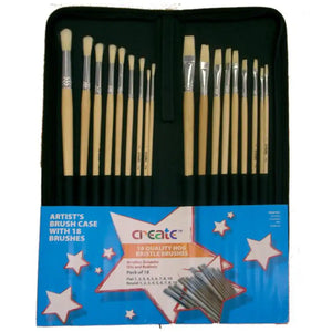 Create Value Brush Case with 18 Brushes