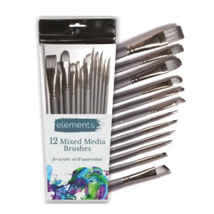 Elements Mixed Media Brush Set of 12