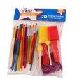 Create Kids Brushes Assorted 20 Pack
