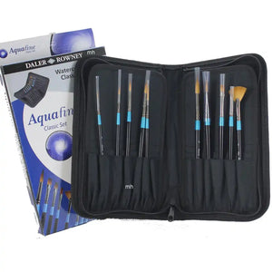 Aquafine Watercolour 10 Brush Classic Collection