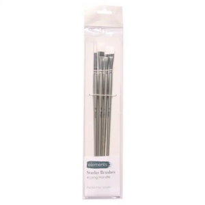 Elements Synthetic Brush Set 4 Assorted