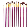 Royal & Langnickel Long Handle Frim Brush Burgundy Set