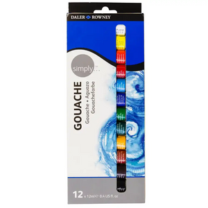 Daler Rowney Simply Gouache 12x12ml set
