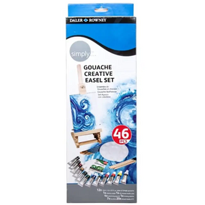 Daler Rowney Simply Gouache Easel 46 Piece Set