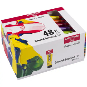Amsterdam Standard Series Acrylic Paint General Selection Set 48 x 20ml