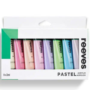Reeves Acrylic Tube 8x22ml Pastel Set