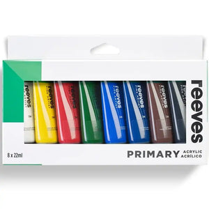 Reeves Acrylic Tube Set 8x22ml Primary