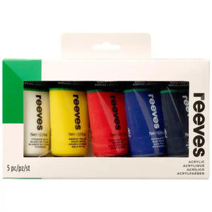 Reeves Fine Acrylic Tube  5x75ml Set