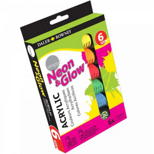 Simply Acrylic Neon & Glow in the Dark 6x12ml set