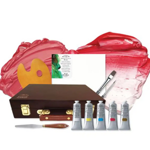 Winsor & Newton Galeria Acrylic Heritage Wooden Box Set