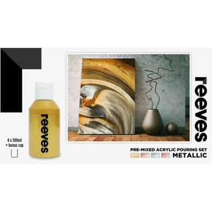 Reeves Acrylic Pouring Set | Metallic