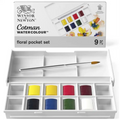 Cotman Waterolours Floral Pocket Set with Brush
