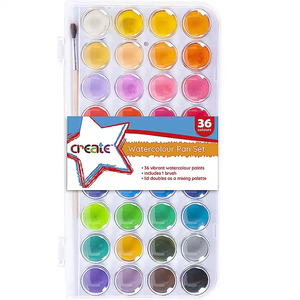 Create 36 Watercolour Cake Set