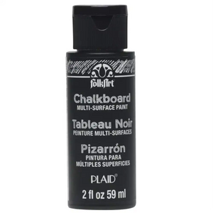 FA Chalk Paint Multi Surface Black Chalkboard Paint 2oz