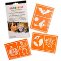 Snazaroo Set of 6 Stencils  Halloween, Adhestive and reusable