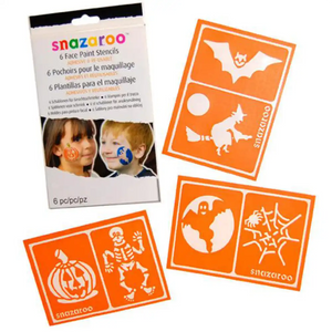 Snazaroo Set of 6 Stencils  Halloween, Adhestive and reusable