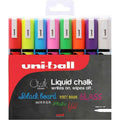 Uniball Liquid Chalk Bullet Tip Markers Assorted 8 Colours