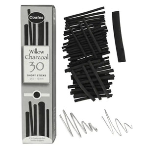Coates Charcoal Short Lengths 30 Pack