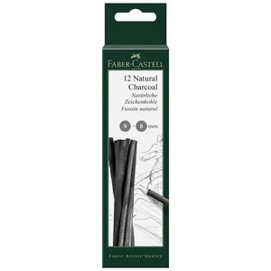 Faber Castell Natural Charcoal Sticks 12 Pack