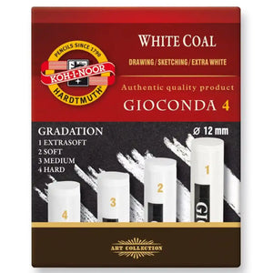 Koh-I-Noor Gioconda Mixed Gradients White Charcoal 4 Pack