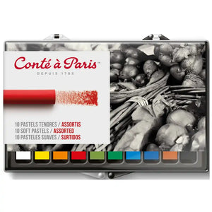 Conte Soft Round Pastels 10 Pack
