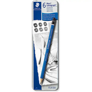 Mars Lumograph Art Set of 6 Graphite Pencils