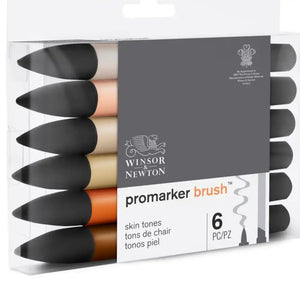 W&N Brushmarker Skin Tones 6 Pack