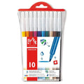 Caran d'Ache Fancolor Wallet 10 Water-soluble Fibre Tip Pens