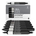 W&N Promarker Cool Greys Neutral Tones 6 Pack