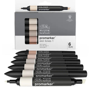 W&N Promarker Skin Tones 6 Pack