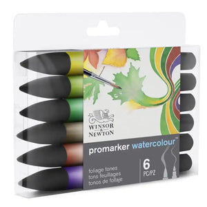 W&N Promarker Foliage Tones 6 Set