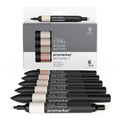 W&N Promarker Skin Tones 1 6 Pack