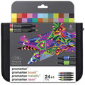 W&N Promarker Mixed Marker Wallet 24 Set