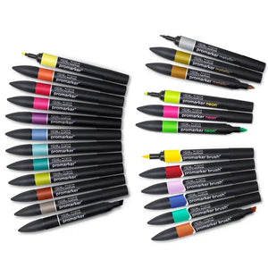 W&N Promarker Mixed Marker Wallet 24 Set