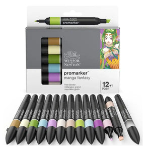 W&N Promarker 121 Manga Fantasy 12 Pack
