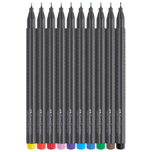 Faber Castell Finepen 1516 10 Pack Assorted Colours