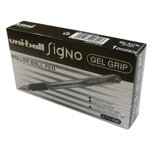 Uniball Signo UM-151 Gel Grip Black 12 Pack