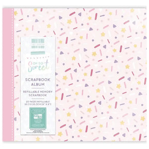 First Edition 8x8inch Scrapbook Album Oh So Sweet Sprinkle
