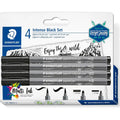 Staedtler Pigment Artists Intense Black Brush Pen Set