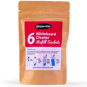Show-me Whiteboard Cleaner Refill Sachets 6 Packs