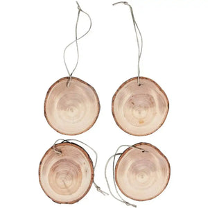 Rayher Wooden Discs 6.5-7.5cm 4 Pack