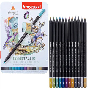 Bruynzeel Expression Metallic Shades Pencils 12 Set