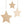 Rayher Wood Pendant Stars 3 Pack