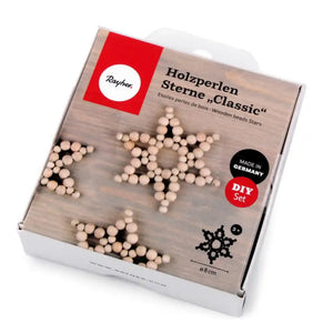 Rayher Wood Beads Stars Classic Craft Kit