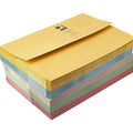 QConnect Doc Wallets Foolscap Assorted A4 50 Pack