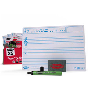 Show-me Stave Music/Plain A4 Board Classroom 35 Pack