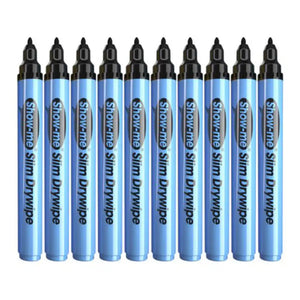 Show-me Mini Fine Tip Markers Black 10 Pack