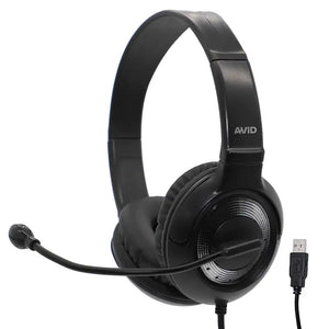 Avid AE-55 Headset Black & Blue with Mic