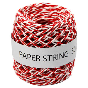 Create Paper String 50m Red Cord